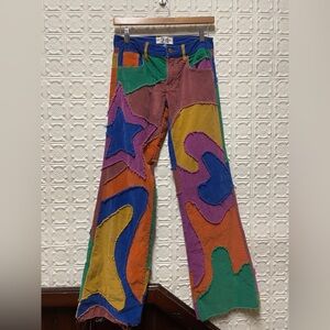 🚨SOLD🚨Free People/We the Free rainbow corduroys